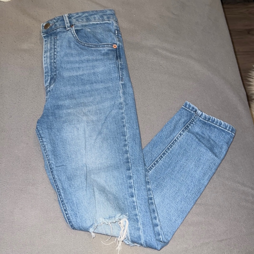 ASOS Medium Wash Distressed Jeans